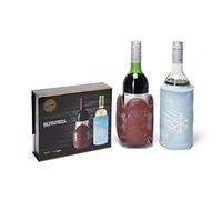 Cellardine Therm au Rouge & Rapid Ice - Juego de enfriadores para Botellas de Vino en Caja Regalo