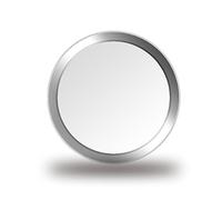 CellBee 2X Touch ID Pegatina Ajustadora para El Botón De Inicio iPhone iPad Plata - para El Uso con Un Protector De Pantalla Vidrio Templado 3D - Nivela La Elevación del Cristal Templado