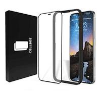 CellBee - Protector de pantalla compatible con iPhone 12 Pro Max, compatible con Apple, protector de pantalla curvado, aplicador, protector de pantalla de cristal invisible