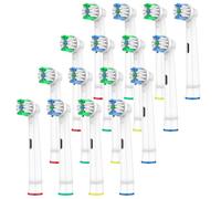 Cellena Paquete de 16 cabezales de cepillo de repuesto compatibles con Oral B Pro 1000, recambios de limpieza profunda suave, para Genius, Smart,Vitality