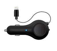 Cellet Cargador de Coche retráctil y Lightning con Cable de 3 pies Compatible para iPhone XS/MAX/X/8 Plus/8/7/6/iPad Pro/Air/Mini/9.7 (Apple MFI Certificado)