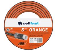Cellfast ATSV Manguera de Jardín 3/4 15 m Naranja 5 capas Anti-torsión