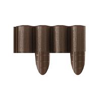 Frontera de Jardín Palisade 2.4m Marrón Resistente al UV Plástico Impermeable