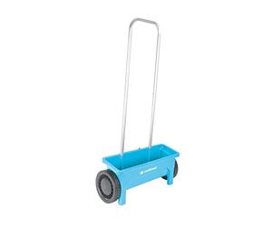 Cellfast Carretilla de Mano Universal Esparcidor de Fertilizante Manual para Sembrar Césped o Fertilizar Capacidad 12 litros