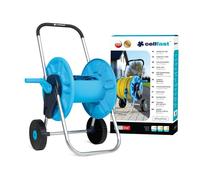 Cellfast Carro para manguera Aluplus 55-260 aluminio ligero 2 ruedas 60 m