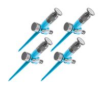 Cellfast Conti Ideal - Juego 4 aspersores sectoriales con clavo 0-360°