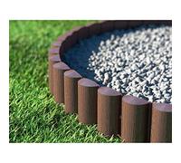 Cellfast Eco - Borde para césped (Palisandro, 8 Unidades, 2,4 x 0,3 m), Color marrón (28,8m)