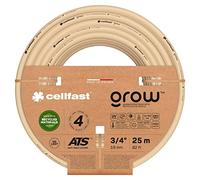 Cellfast GROW Manguera de Riego de Jardín 4 Capas ATS Tricot Trenzado Resistente a los Rayos UV Antialgas (3/4" 25m)