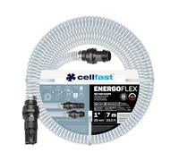 Cellfast Kit de bomba - manguera de sierra de vaivén - cesta y accesorios - 1" 7 m Energoflex