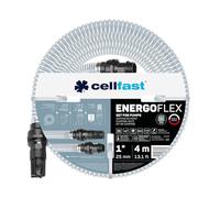 Cellfast Kit de bomba - manguera de sierra de vaivén - cesta y accesorios - Energoflex de 1" 4 m