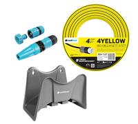 Cellfast Manguera 4YELLOW 1/2" 30 m + Soporte gris + Aspersor Basic