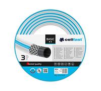 CELLFAST Manguera de jardín 3 capas, refuerzo de hilo duradero, flexible, resistente a UV y algnás, 1 pulgada, 20 metros