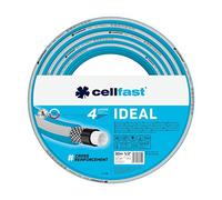 Cellfast Manguera de jardín IDEAL, Duradera, Flexible, 4 Capas, Trenzada Cruzada Duradera, Resistente a los rayos UV y a las algas, Tecnología REACH, 27 Bar, -20/60 ° C Temperatura 1/2 ", 30 m