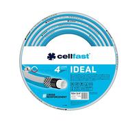 Cellfast Manguera de jardín IDEAL, Duradera, Flexible, 4 Capas, Trenzada Cruzada Duradera, Resistente a UV y Algas, Tecnología REACH, 27 Bares, -20/60 ° C Temperatura 3/4 ", 50 m