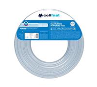 Cellfast Manguera técnica reforzada de 3 capas - multifunción - Transmisión de protección vegetal y líquidos alimentarios - PVC - 6 x 2 mm - 25 m