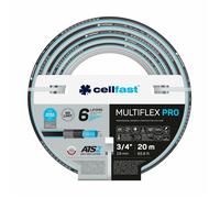 Cellfast Manguera de jardín MULTIFLEX PRO 6 capas ATS2 30 m 3/4" 35 bar resistente UV