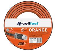 Cellfast Manguera de jardín Naranja ATSV™ – 5 capas, 24 bares, 25 m