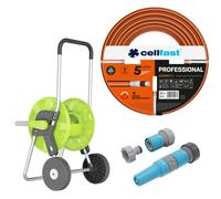 Cellfast PROFESSIONAL manguera 3/4" 20 m + Carrito Economic 45 m + Aspersor