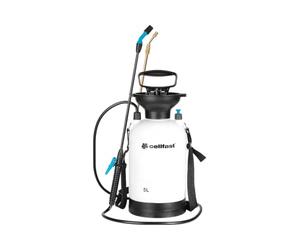 Cellfast Pulverizador de Presión Manual 5L - Compacto y Portátil con Soporte para Hombro - Lanza Telescópica 39-66 cm