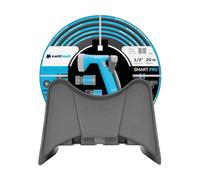 Cellfast Smart Pro ATS 1/2" 20m Juego de Manguera de Jardín con Soporte de Pared, Manguera de 4 capas 1/2", Pulverizador de Pistola, 2x Conector Rápido, Conexión Universal con Rosca Hembra