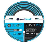 Cellfast SMART PRO ATS Manguera de jardín de 4 capas ATS tejido tricot flexible resistente a los rayos UV y a las algas (1/2 pulgadas 20 m) (3/4" 20 m)