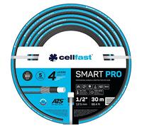 Cellfast SMART PRO ATS Manguera de Riego de Jardín 4 Capas de Tejido ATS Tricot Flexible Resistente a los Pliegues Resistente a los Rayos UV (1/2" 30 m)