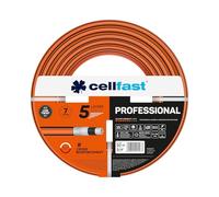 CELLFAST Tubo Acqua Giardino 5 Strati Professional 3/4" 50 m - Tubo da Giardino e Cantiere con Intreccio Incrociato - Resistente ai Raggi UV, Alghe e Torsione - Irrigazione del Giardino