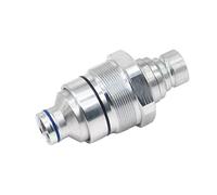Celliparts AT406474 7246799 - Acoplador rápido hidráulico macho de cara plana compatible con John Deere Skid Steer Loader 333E 332E 329E compatible con excavadoras Bobcat E32 E32i E34 E35 E35i E42 E45