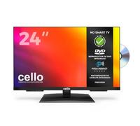 Cello C2424F TV LED de 24 Pulgadas HD Ready con Reproductor de DVD Integrado, sin Funciones Smart, sintonizador Triple y grabación USB, HDMI y USB