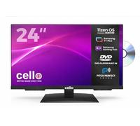 Cello C2426TZF TV/DVD LED Smart sin Marco de 24" con Tizen OS de Samsung, Gaming Hub, Altavoces Pitch, Bluetooth, Ideal para Cocina y Dormitorio