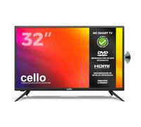 Cello C3220FDE TV LED HD Ready de 32" con DVD Integrado, Triple sintonizador DVB-T2/C/S2, grabación USB, 3 HDMI, no Smart TV