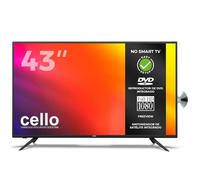 Cello C4320FDE TV LED Full HD de 43" con DVD Integrado, Triple sintonizador DVB-T2/C/S2, grabación USB y HDMI, no Smart TV