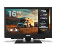 Cello CTRAV-16TZ Smart TV de 16 Pulgadas, 12 V/230 V, Tizen OS de Samsung, Gaming Hub, Bluetooth y sintonizador Triple