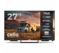 Cello CTRAV-27TZ TV Traveller Smart 12V de 27" con Tizen OS de Samsung, recepción por satélite, Gaming Hub, Altavoces Pitch, Bluetooth, Ideal para autocaravanas y Barcos, Triple sintonizador