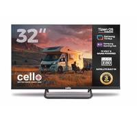 Cello CTRAV-32TZ TV LED Smart de 32" sin Marco 12V con Tizen OS de Samsung, Gaming Hub, Altavoces Pitch, HDMI, Bluetooth, Triple sintonizador