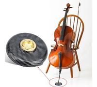 Cello Pad, Cello Endpin Rest Holder Metal Endpin Floor Protector Musical Instrument Accessories for Beginner Practice (Black)