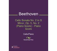 Cello Sonata No. 2 in G Minor, Op. 5, No. 2 (Piano Score) - Piano Score Sheet Music (Cello/Piano)