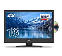 Cello Televisor C1620FS de 16 Pulgadas (41 cm en Diagonal), no Inteligente, fácil de Usar: Pantalla Full HD con Reproductor de DVD Integrado, sintonizador Triple DVBT2 S2, Modelo 2021