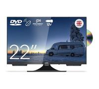 Cello Televisor de Viaje C2224F de 22 Pulgadas, HD, Gran Angular, sin Marco, con Reproductor de DVD, Triple sintonizador y Sonido, Apto para autocaravanas y caravanas.