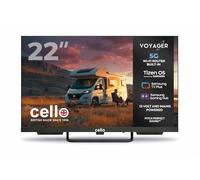 Cello Voyager C22TZR-VOY TV Traveller Smart 12V de 22" con Router Wi-Fi 5G y Hotspot Integrados, Tizen OS de Samsung, Internet en Cualquier Lugar, Ideal para autocaravanas