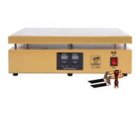 Cellofan Overwrapping Machine Desktop Cellofan Wrapping Machine Manual Calefacción Máquina de Sellado para Cosméticos de Perfume Poker Box Heat Sealer Film, Blanco, JYLSSKUK, el oro