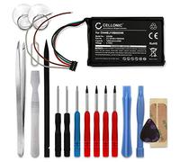 CELLONIC 1x Batería para GPS Navegación Compatible con Garmin Edge 1000, Edge Explore 1000, 010-01161-00, DI44EJ18B60HK - (1200mAh, 3.7V) + Juego de Herramientas 17pzas