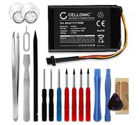 CELLONIC 1x Batería para GPS Navegación Compatible con Tomtom Go 600, Go 60, Start 62, VFAS - (1200mAh, 3.7V) + Juego de Herramientas 17pzas
