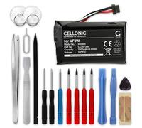 CELLONIC 1x Batería para GPS Navegación Compatible con Tomtom Rider 550, Rider 500, Rider 400, LHA11133000 - (2500mAh, 3.7V) + Juego de Herramientas 17pzas