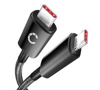 CELLONIC 1x USB C Type C Cable de datos compatible con Motorola edge 60 pro | 3.1, 1m, Nylon, negro, para Motorola edge 60, RAZR 60 Ultra, para Samsung SM-T510 Galaxy Tab A 10.1 Wi-Fi, Galaxy S23, S24