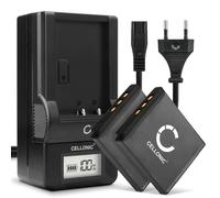 CELLONIC 2X Batería Compatible con Fuji X10, X20, XF1, FinePix F50fd, NP-50 | 700mAh, 3.7V, Ion de litio para Fuji FinePix F70EXR, F200EXR, F100fd, F60fd, XP200, FinePix REAL 3D W3, XP150