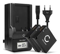 CELLONIC 2x Batería compatible con Leica D-LUX (Typ 109), 7, 8, BC-DC15 | 980mAh, 7.4V, Ion de litio para Panasonic DC-G100D, DC-G110K, Lumix DMC-G80, DMC-G85, DE-A98A, DE-A99B, DMW-BLE9, DMW-BLE9E