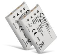 CELLONIC 2X Batería Compatible con Nikon Coolpix P510, P500, P520, EN-EL5 | 1180mAh, 3.7V, Ion de litio para Nikon Coolpix P90, P100, P530, 6000, P6000, P80, P5100, P5000, 7900, 3700, 5200, 5900, S10