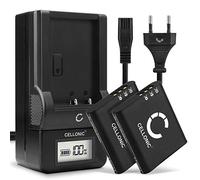 CELLONIC 2X Batería Compatible con Olympus DS-9000, DS-9500, SH-50, Li-90B | 1100mAh, 3.6V, Ion de litio para Olympus OM System TG-7, Stylus SH-1, SH-2, SP-100EE, Stylus TOUGH TG-2, XZ-2, Li-92B, UC-90