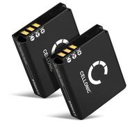 CELLONIC 2X Batería Compatible con Sigma DP2 Merrill, DP3, Leica 18644 | 1100mAh, 3.7V, Ion de litio para Sigma DP1 Merrill, Leica C-LUX 1, D-LUX 2, 3, 4, 18645, 18646, BP-DC4, BP-DC4-E